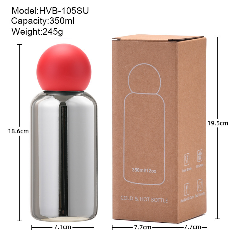 316 Stainless Steel Insulated Bottle 350ml Silver