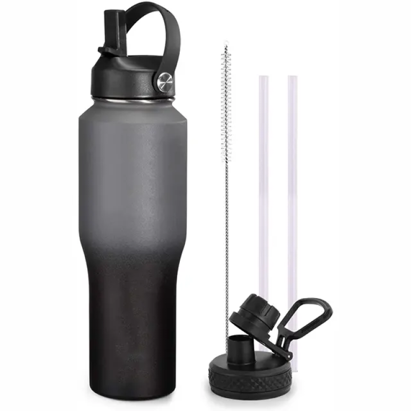 Rainbow Hydro Insulated Tumbler 32/40oz w/ Straw & Handle