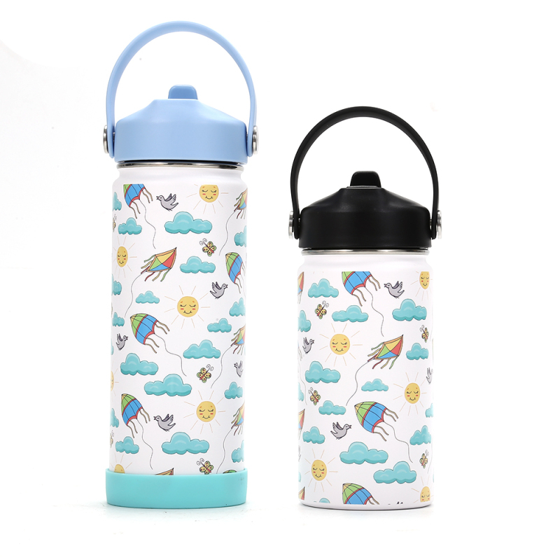 Stainless Steel Insulated Kids Water Bottle with Straw