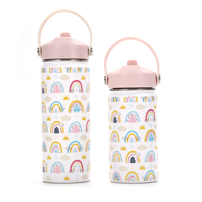 Stainless Steel Insulated Kids Water Bottle with Straw