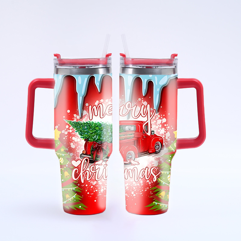 Double Wall Christmas Tumbler 30oz 40oz Stainless Insulated