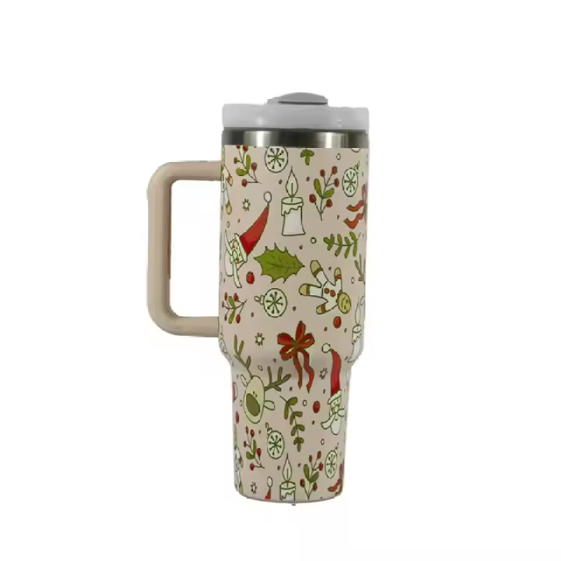 Double Wall Christmas Tumbler 30oz 40oz Stainless Insulated