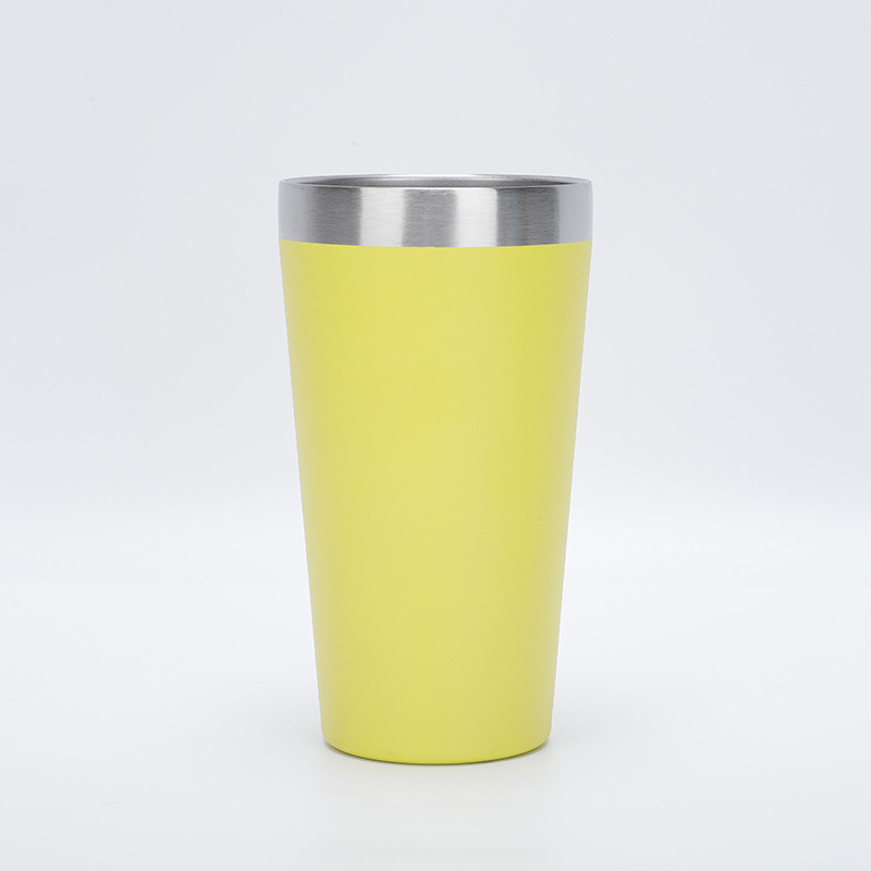Eco-Friendly 18/8 Steel Double Wall Tumbler 16oz Beer Wine