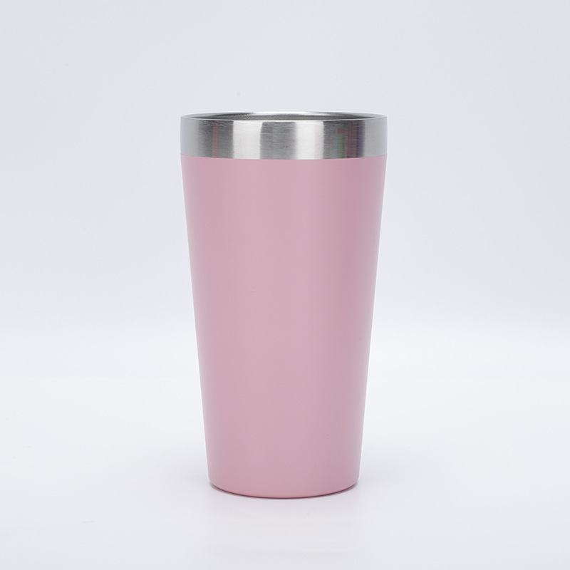 Eco-Friendly 18/8 Steel Double Wall Tumbler 16oz Beer Wine