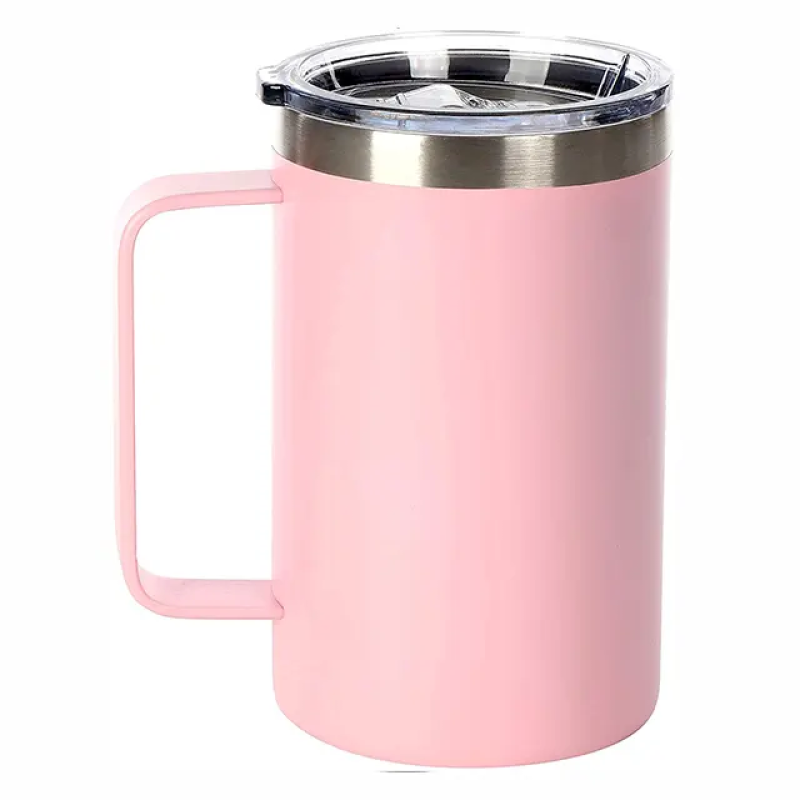 Vintage Double Wall Insulated Tumbler 12oz/20oz Handle Lid