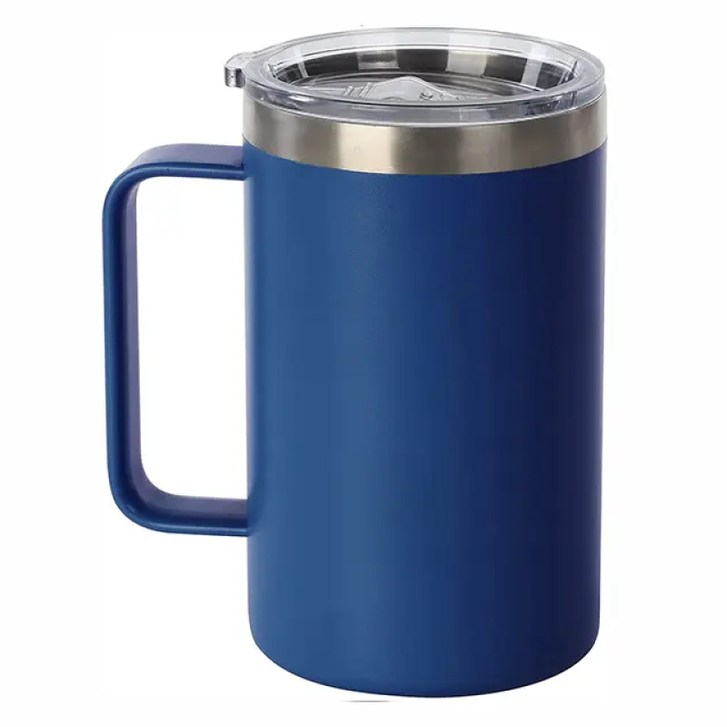 Vintage Double Wall Insulated Tumbler 12oz/20oz Handle Lid