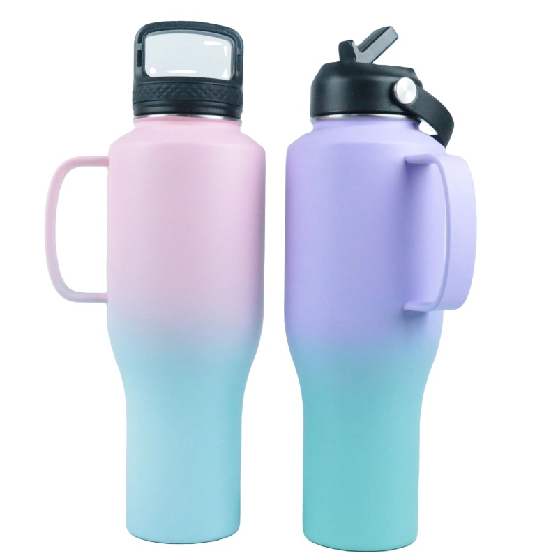 Premium Color Changing 32/40oz Stainless Tumbler Handle Lid