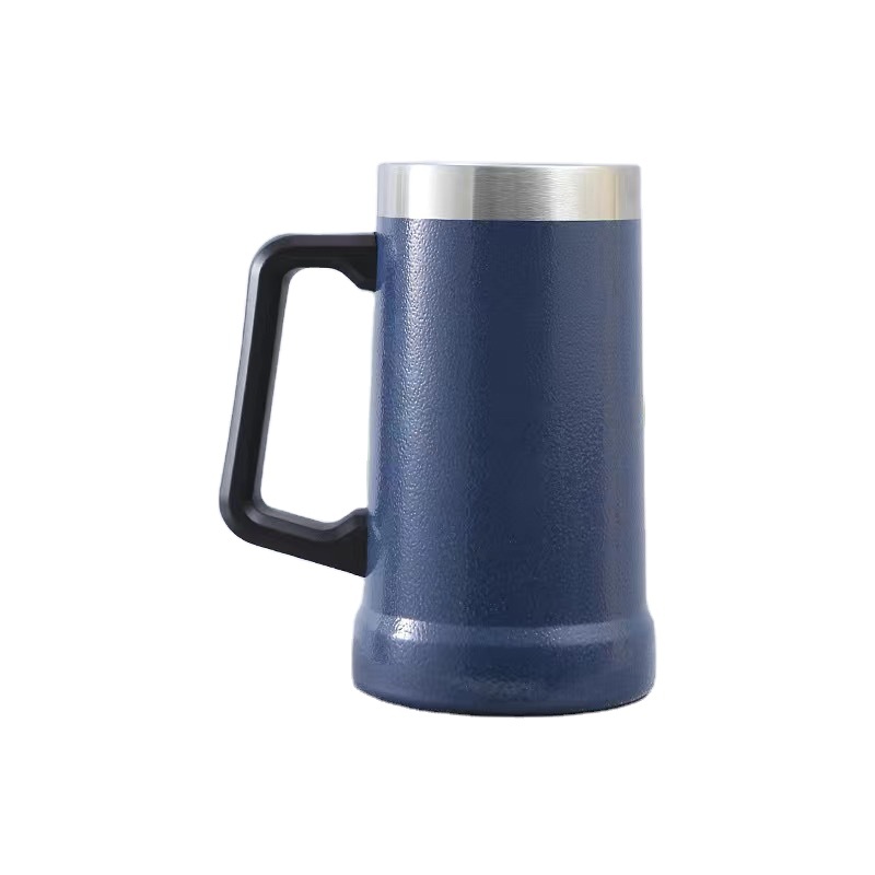 Custom Double Wall 304 Stainless Steel Travel Beer Mug with Lid