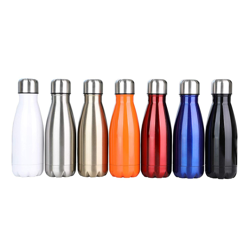 Gift Cola Shaped Vacuum Insulated Bottle 260-750ml Leakproof