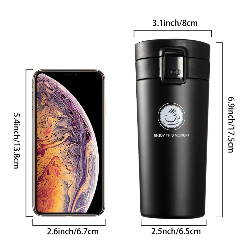 Custom Logo Stainless Steel Coffee Travel Mug Portable Thermos