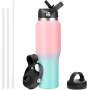 Wholesale 32oz/40oz Stainless Steel Tumbler with Straw Lid
