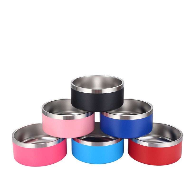 Double Wall Vacuum Insulated Stainless Dog Bowl 24-100oz