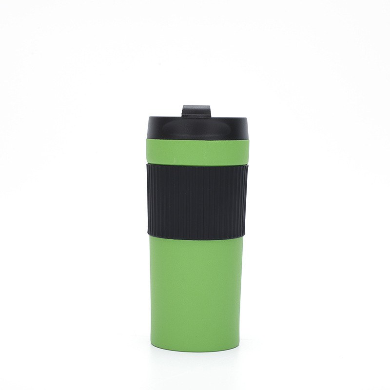 Portable 450ml Hand Press Stainless Steel Insulated Travel Mug