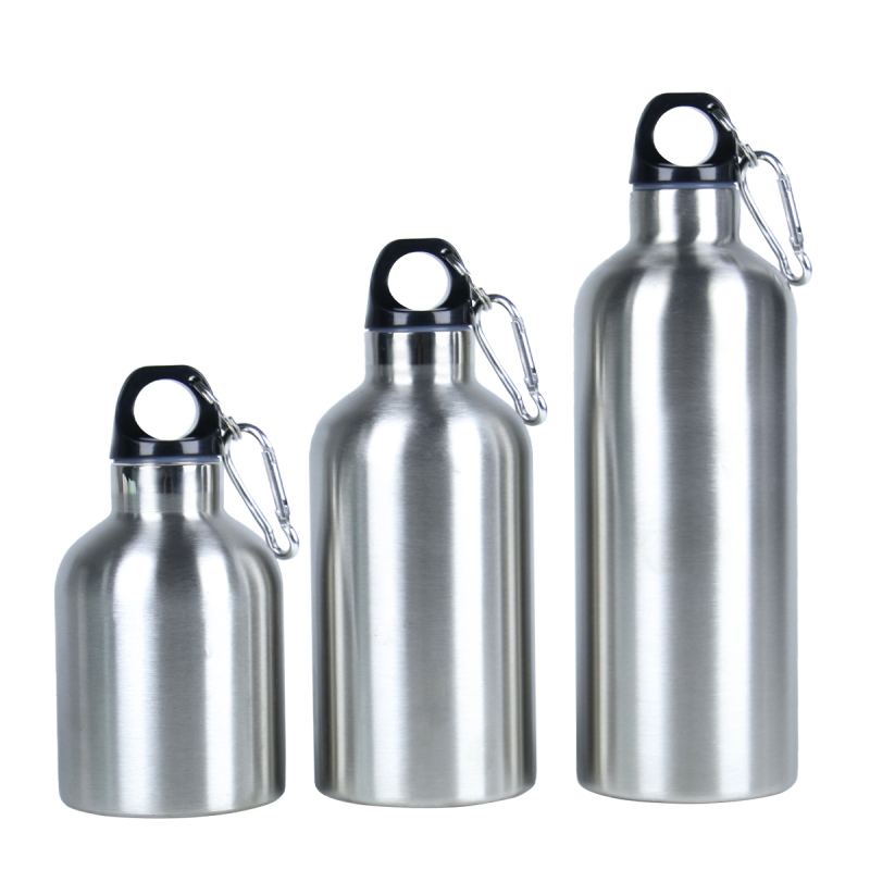 Vacuum Insulated Sports Water Bottle 350-650ml with Carabiner