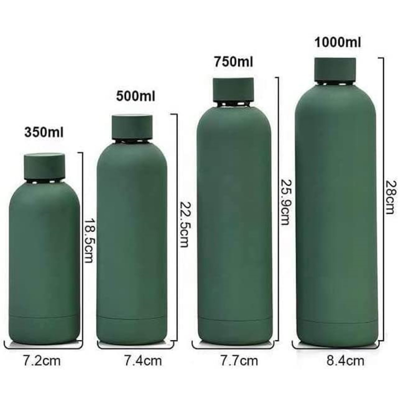 Vintage Double Wall Water Bottle for School 350-1000ml Leakproof