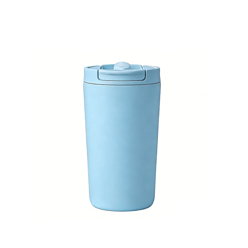 12oz Stainless Steel Insulated Travel Coffee Mug Lid Straw