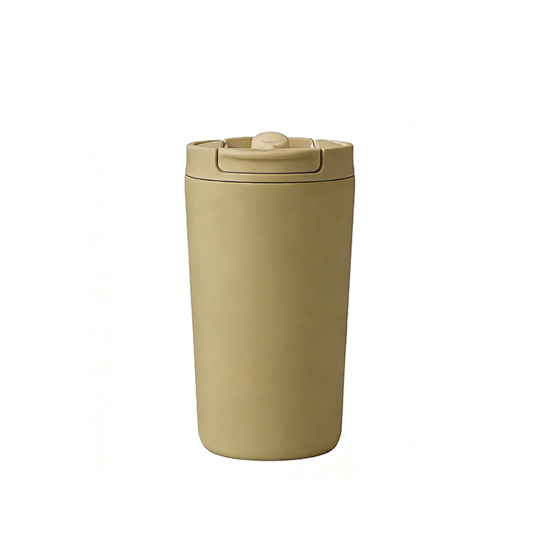 12oz Stainless Steel Insulated Travel Coffee Mug Lid Straw