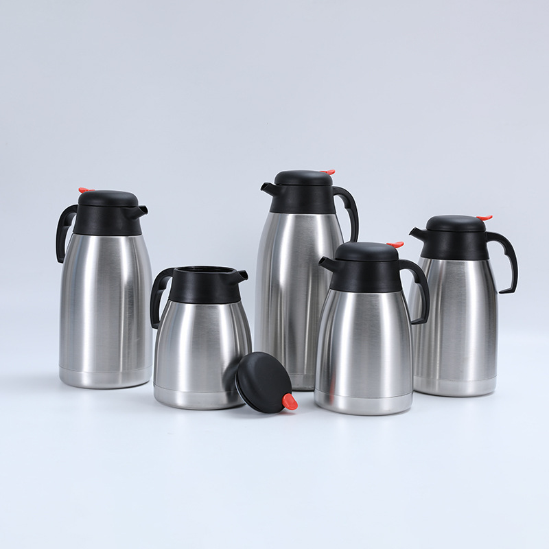 Stainless Steel Thermal Coffee Pot 1.2L/1.5L/2L Double Wall Vacuum