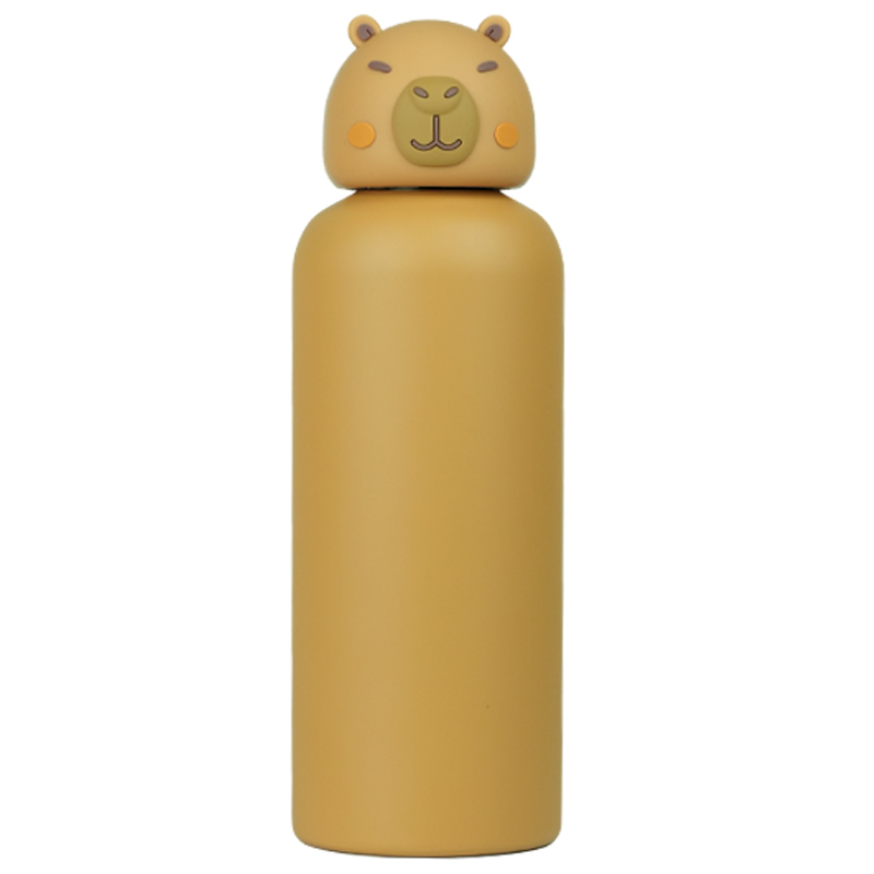 Cute Insulated Kids Water Bottle - Animal Head Stainless Steel