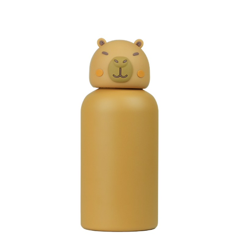 Cute Insulated Kids Water Bottle - Animal Head Stainless Steel