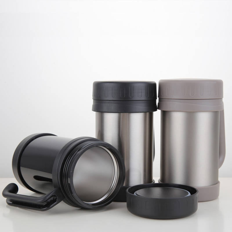 Custom Insulated Stainless Steel Food Jar 350ml/500ml with Handle