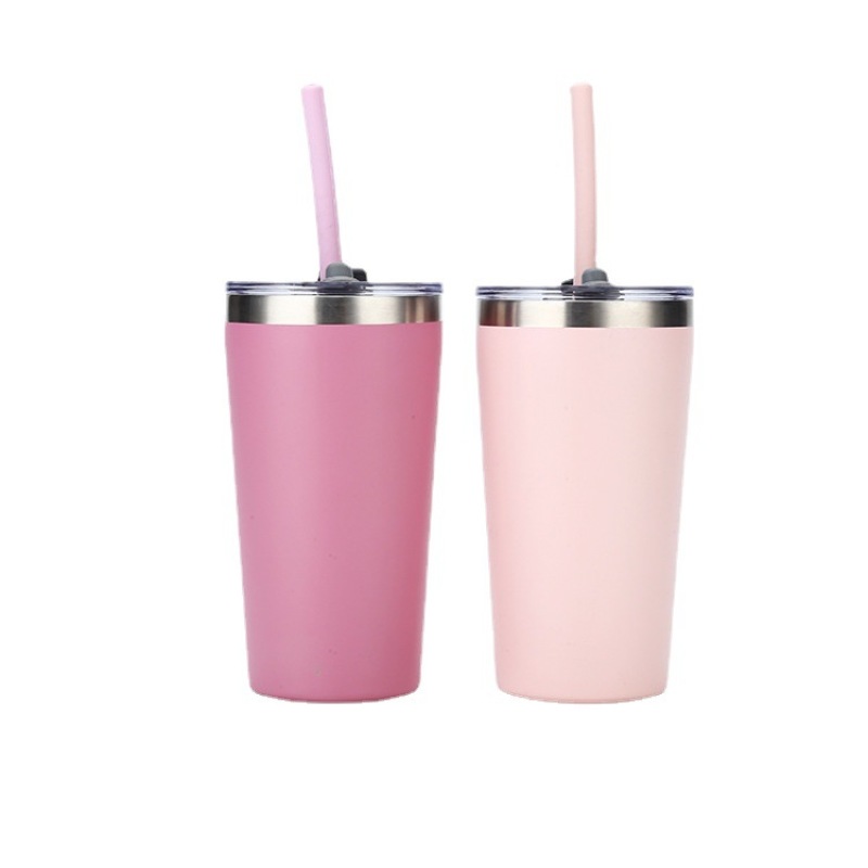 Custom 8/16oz Kids Stainless Steel Tumbler Cup with Straw