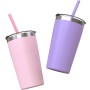Custom 8/16oz Kids Stainless Steel Tumbler Cup with Straw