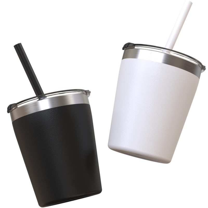 304 Stainless Steel Vacuum Insulated Straw Mug - Colorful Thermos Bottle