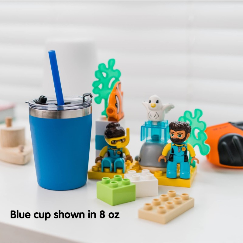 304 Stainless Steel Vacuum Insulated Straw Mug - Colorful Thermos Bottle