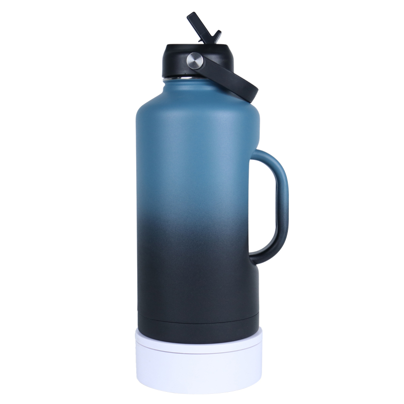 64oz Custom Double Wall Stainless Steel Beer Flask