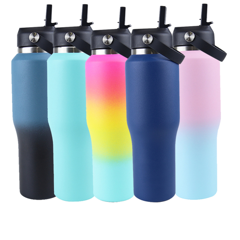 30oz 40oz Double Wall Stainless Steel Tumbler with Lid & Straw