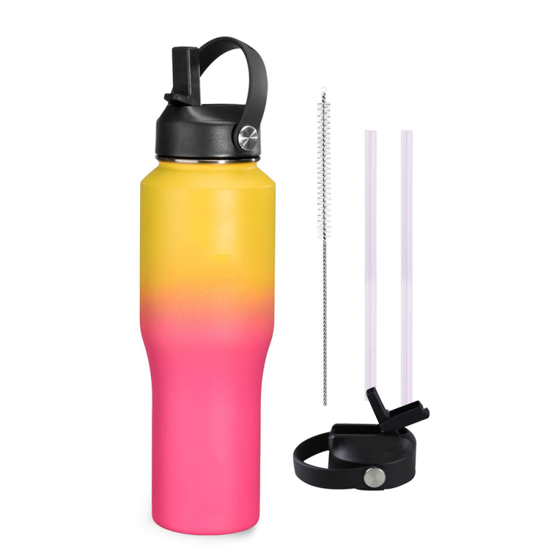 30oz 40oz Double Wall Stainless Steel Tumbler with Lid & Straw