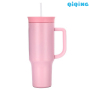 40oz T-Shaped Double Wall SS304 Vacuum Tumbler with Straw for Car
