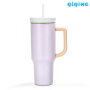 40oz T-Shaped Double Wall SS304 Vacuum Tumbler with Straw for Car