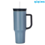 40oz T-Shaped Double Wall SS304 Vacuum Tumbler with Straw for Car