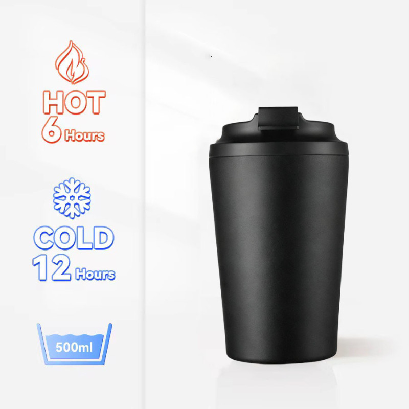 Custom Logo Eco-Friendly 12oz Vacuum Insulated Coffee Mug with Lid