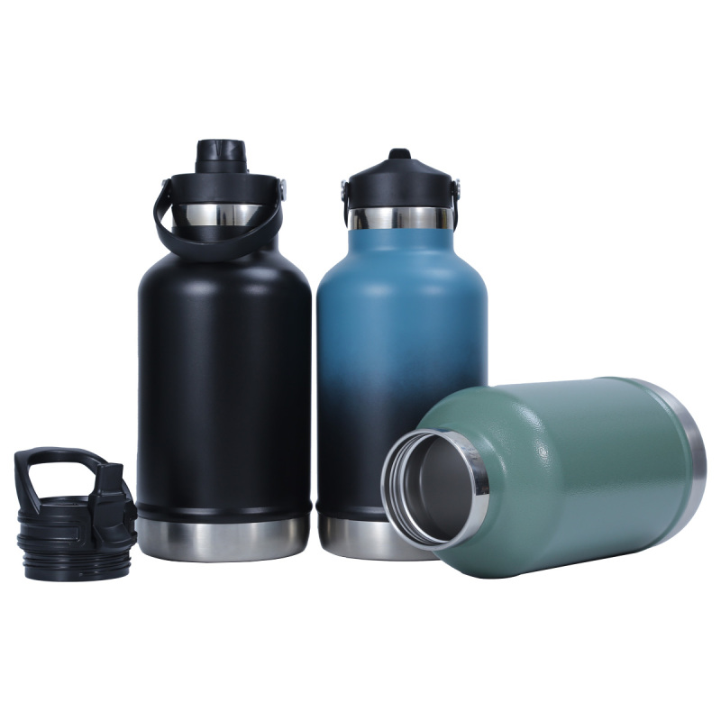 Wide Mouth 64oz Stainless Steel Insulated Beer Growler