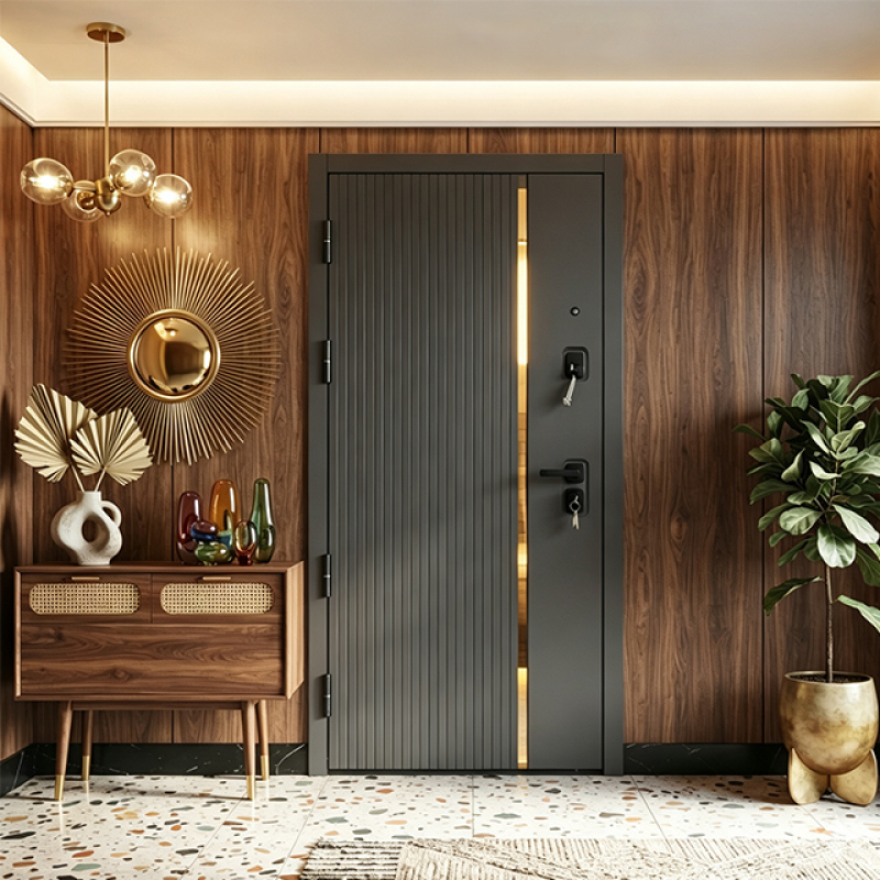 Russia Door Customized Steel Security Gate Burglar Resistant Entry Door Steel for house.