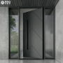 Matte Finish Pivot Door Impact Resistant Entrance Gate Zinc Alloy Sheet for Mid East.