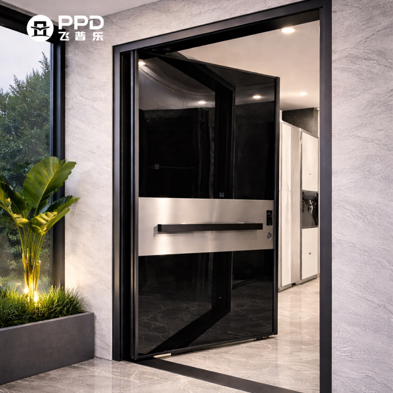 High Grade Quality Pivot Door Customized Zinc Alloy Sheet Gate for Villa.
