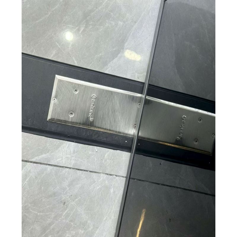 Sleek Black Pivot Security Front Door Modern Heavy Duty Steel Entry Door for High End Villa Residential Building