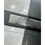 Sleek Black Pivot Security Front Door Modern Heavy Duty Steel Entry Door for High End Villa Residential Building