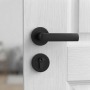 White Interior Door with Raised Panel Design for Modern Residential Home Decoration