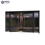 Entrance Doors Metal Pivot Residential Aluminum American Style Fiberglass Front Glass Metal Doors For Houses