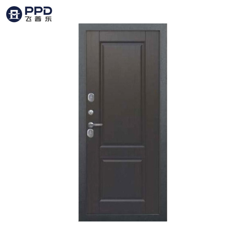 Decorative Design Soundproof Entry Gate Waterproof Security Door Steel for Residential Home.