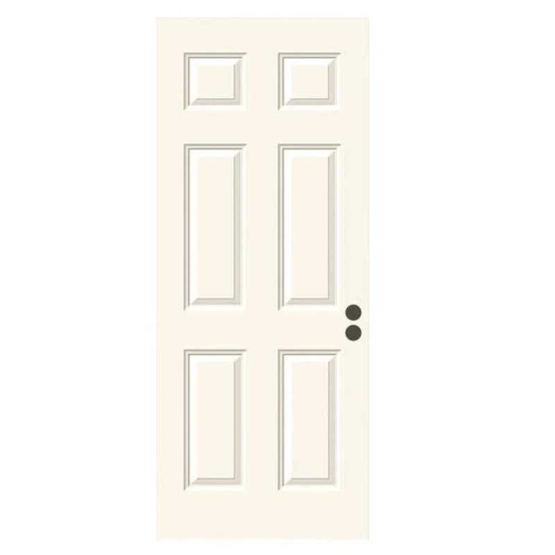 american steel doors panel security metal door interior swing knock-down frame 6 panel steel panel door