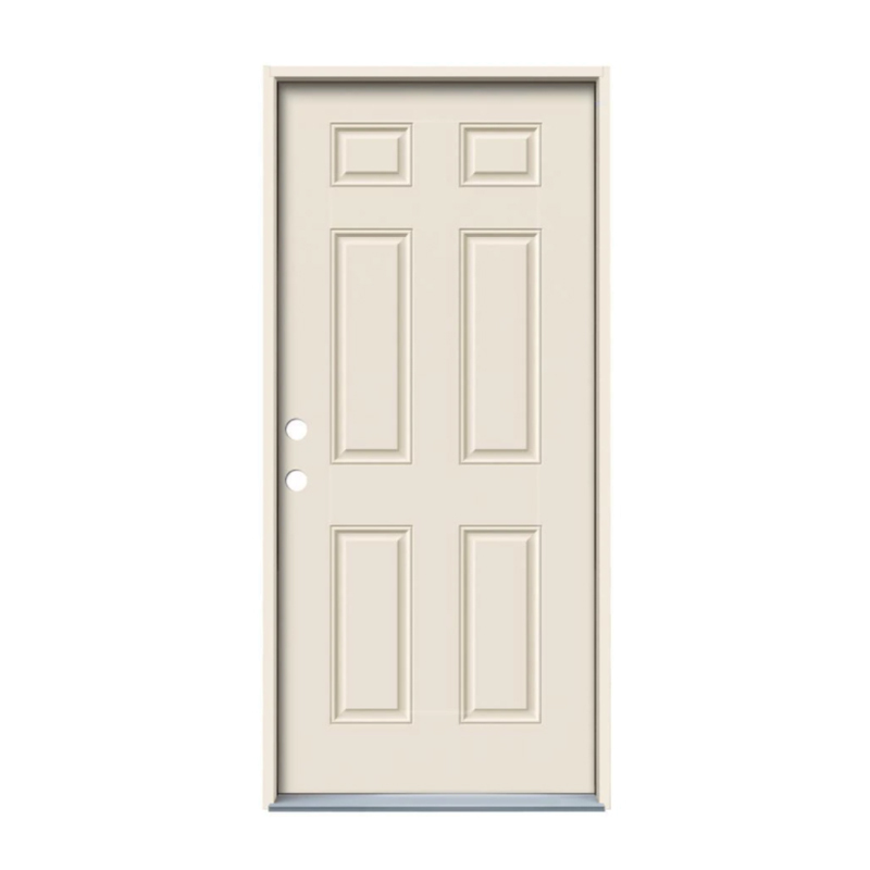 american steel doors panel security metal door interior swing knock-down frame 6 panel steel panel door