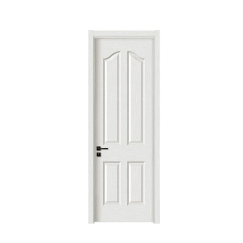 PPD  White Primed Shaker Style Interior Prehung Door MDF Molded Wooden Door Modern Doors For House