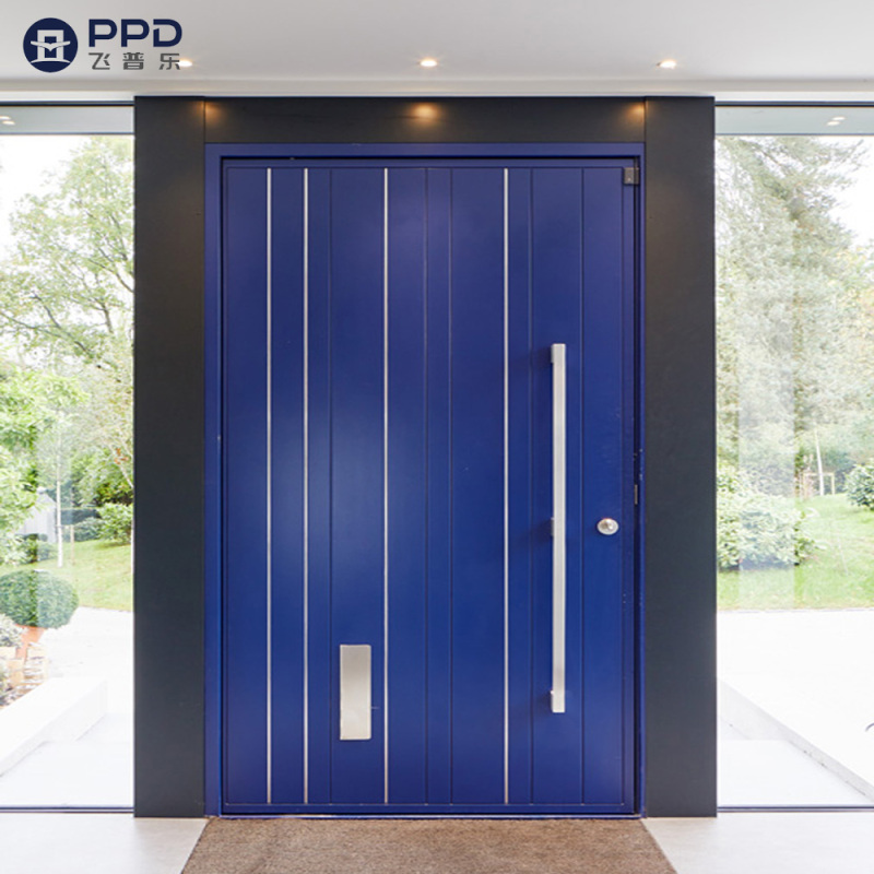 Italian Front Door Design Villa Pivot Entrance Security Luxury Front Pivot Door Modern Entry Black Porta Aluminum Pivot Door