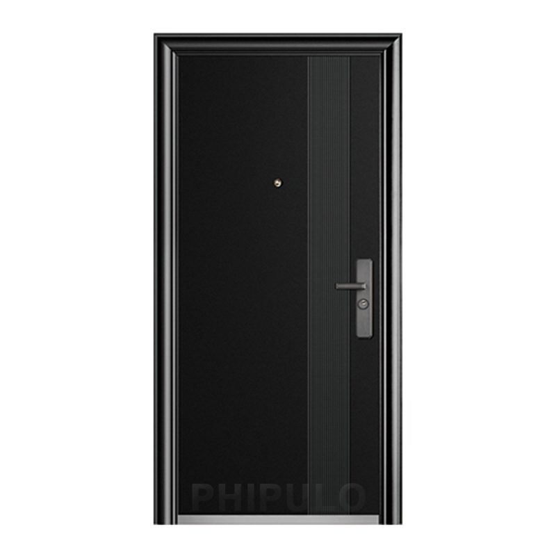 Phipulo OEM reasonable steel security main door design exterior front modern iron metal door for residential houses
